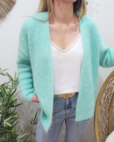 Gilet femme bleu canard on sale