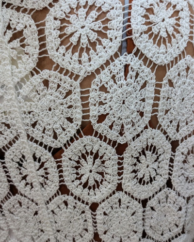 Gilet femme crochet ajouré Nayah