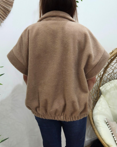 Gilet femme sans manche zippé à col Azura