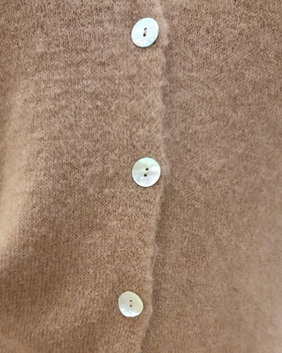 Gilet femme sans manche boutons nacrés Tahlia