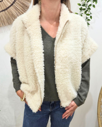 Gilet femme sans manche zippé Hestia