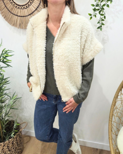 Gilet femme sans manche zippé Hestia