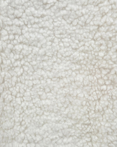 Gilet femme sans manche bouclettes beige Alya