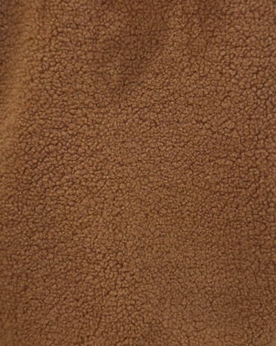 Gilet femme sans manche bouclettes camel Alya