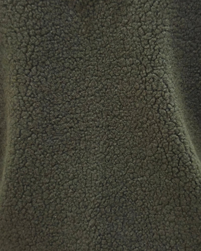 Gilet femme sans manche bouclettes kaki Alya