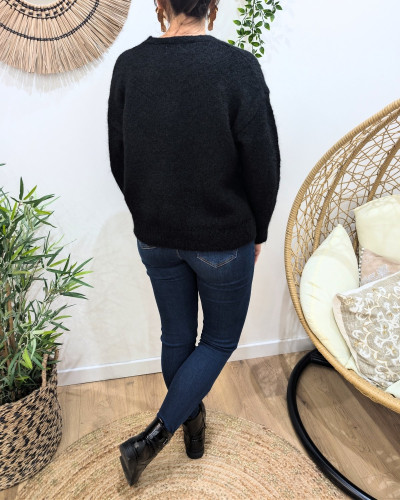 Gilet femme boutons coeurs dorés