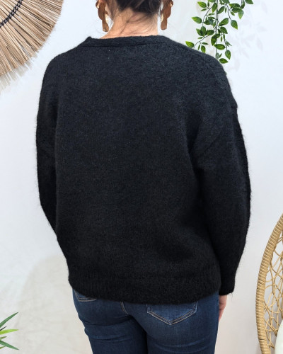 Gilet femme boutons coeurs dorés