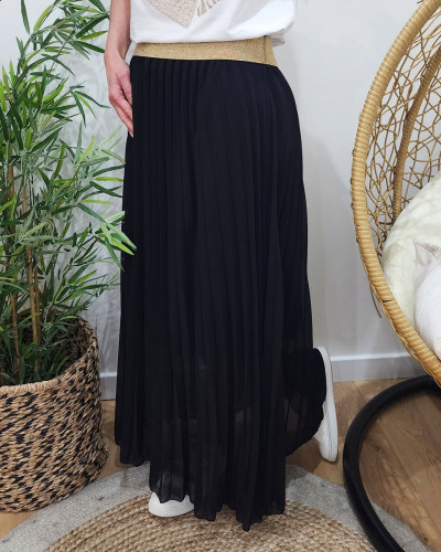 Jupe plissée sales longue grande taille