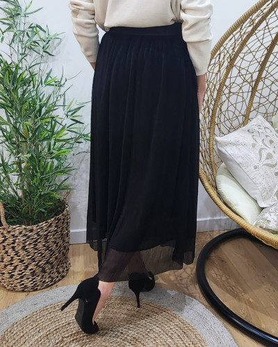 Jupe noire plissee shop