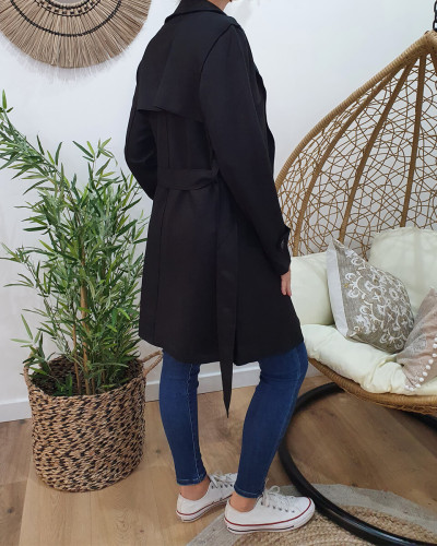 Manteau trench noir