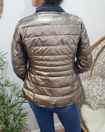 Doudoune femme couleur bronze sales