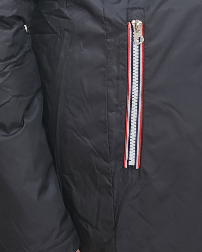 Parka doudoune femme longue épaisse réversible noire et dorée