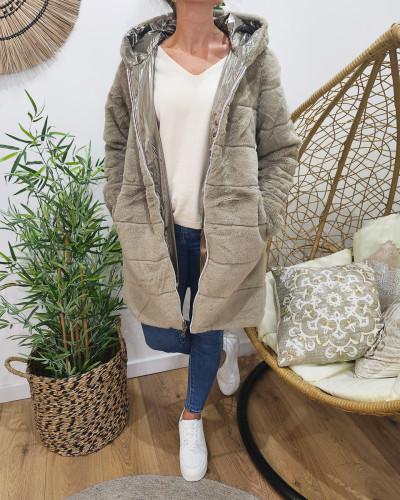 Parka femme fausse hot sale fourrure