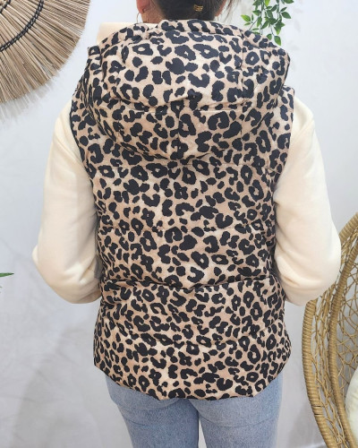 Doudoune leopard femme clearance