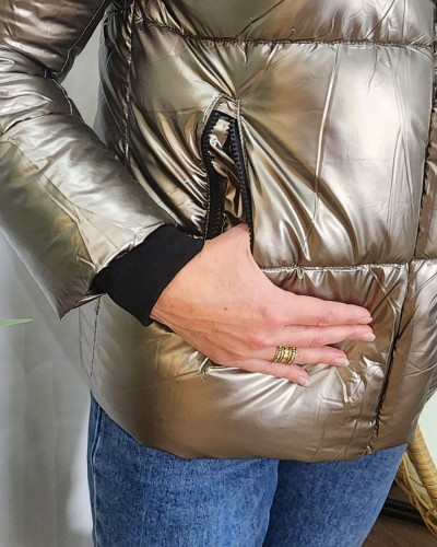 Doudoune femme bronze Alaïs