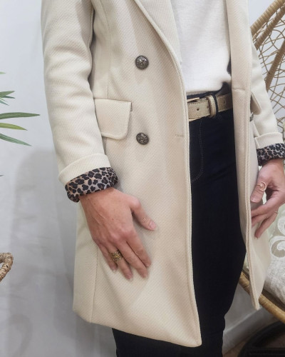 Manteau femme Prisca beige
