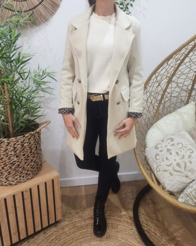 Manteau femme Prisca beige