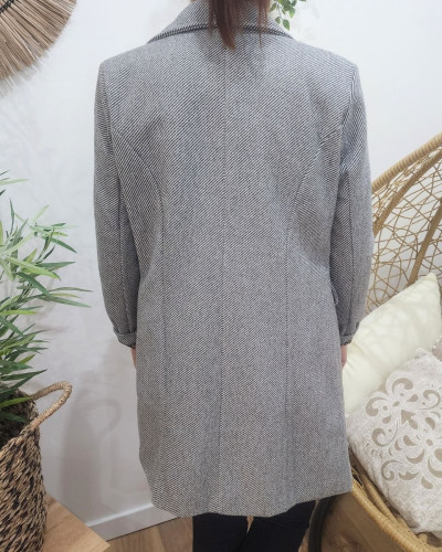 Manteau femme Prisca gris