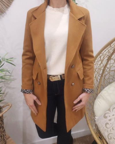 Manteau femme Prisca Camel