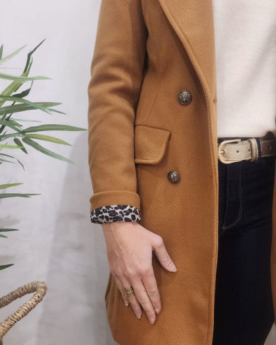 Manteau femme Prisca Camel