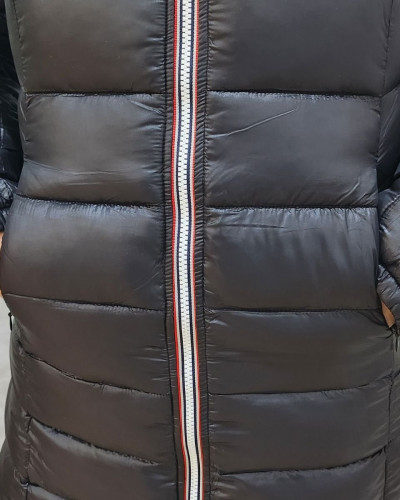Parka femme kaki réversible doudoune noire Azylis