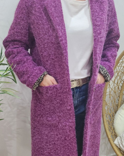 Manteau femme doublure léopard Jenny-Violine