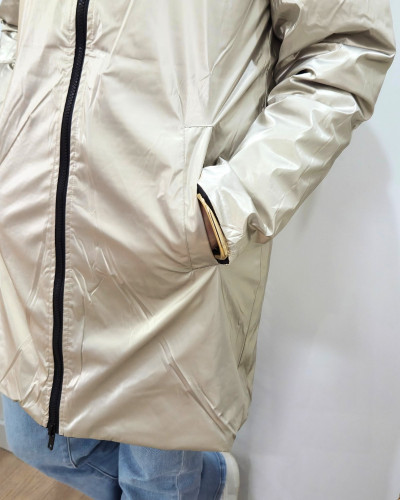 Parka femme noire matelassée réversible dorée Victoria