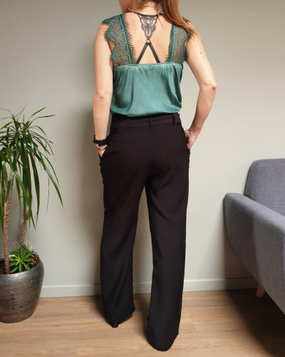Pantalon fluide on sale evase