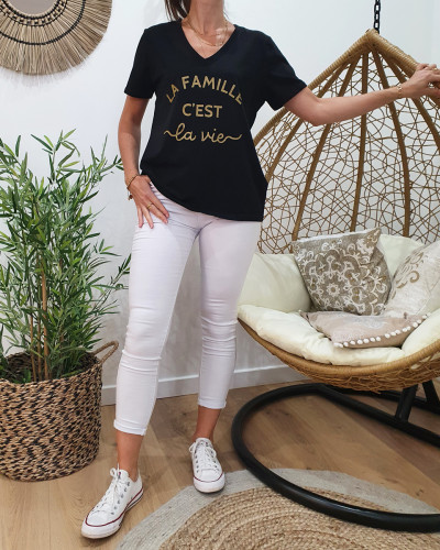 Jeans blanc top femme push up