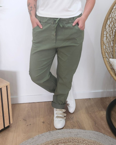 Pantalon femme fluide uni