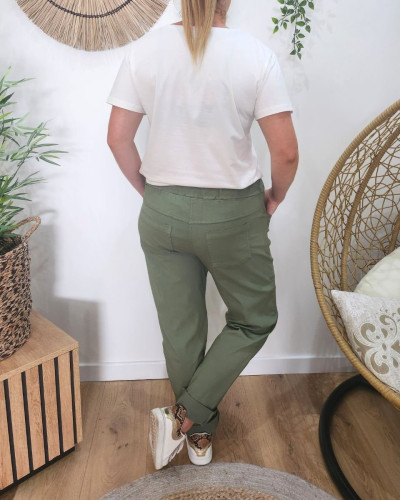 Pantalon femme fluide uni