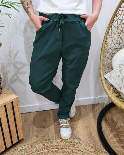 Pantalon femme fluide uni