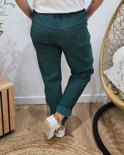 Pantalon femme fluide uni