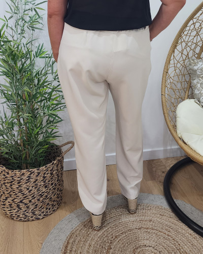 Pantalon femme élastique grande taille Carole
