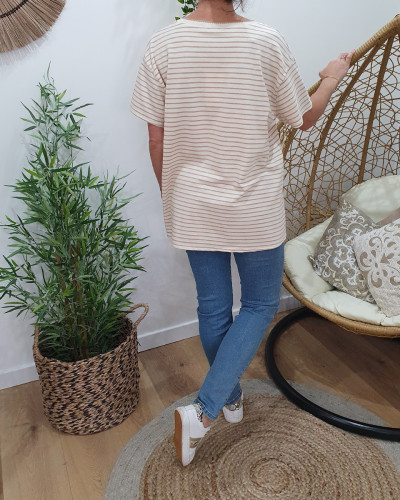 Jean femme clair délavé slim coupe confort taille haute