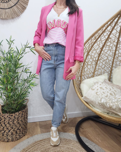Jean coupe droite taille haute 2025 femme