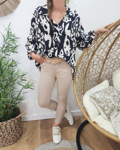 Pantalon creme femme top