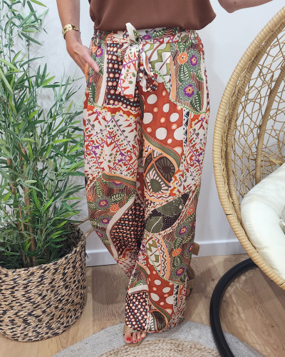 Pantalon kaki shop fluide femme