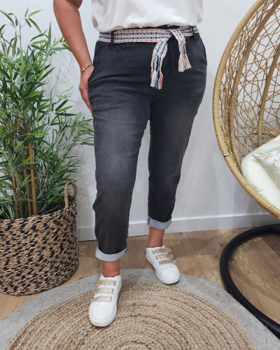 Jean hot sale ceinture elastique