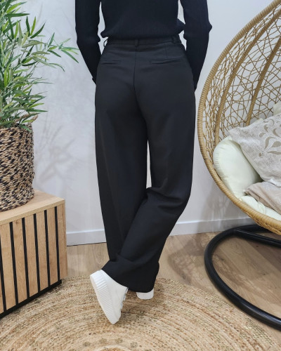 Pantalon femme fluide noir Mara