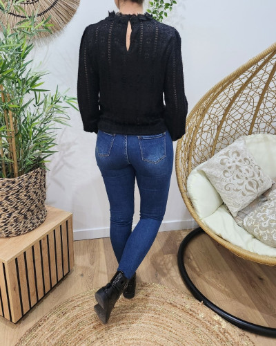 Jean femme bleu skinny