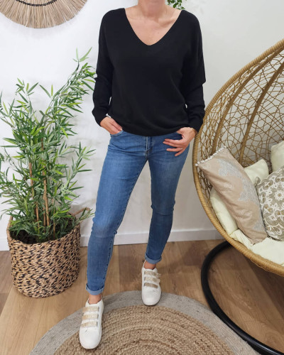 Pull femme uni