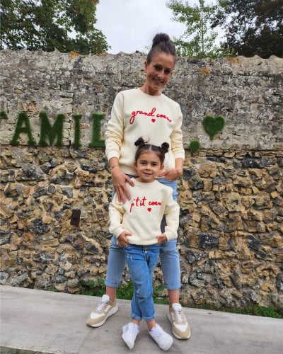 Sweat enfant broderie P'tit cœur