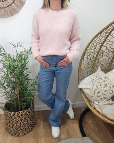Pull femme rose Nélia  