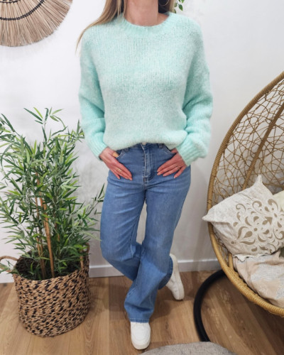 Pull femme turquoise Nélia  