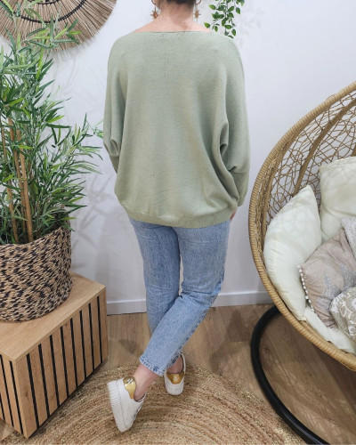 Pull femme Oui mais non pailleté