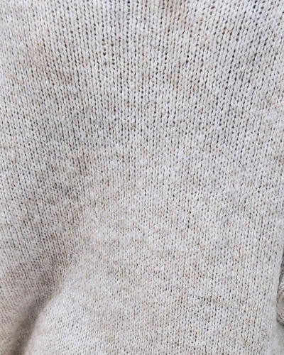 Pull femme croisé à col roulé