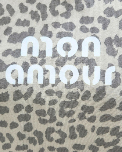Pull sweat femme léopard Mon amour