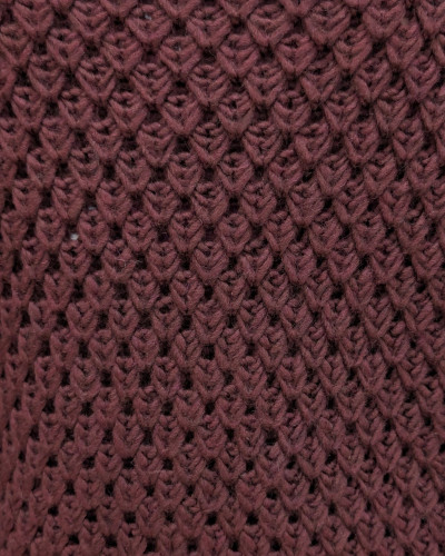 Pull femme grosse maille col montant Ophéane