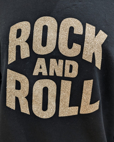 Sweat femme rock n roll paillettes